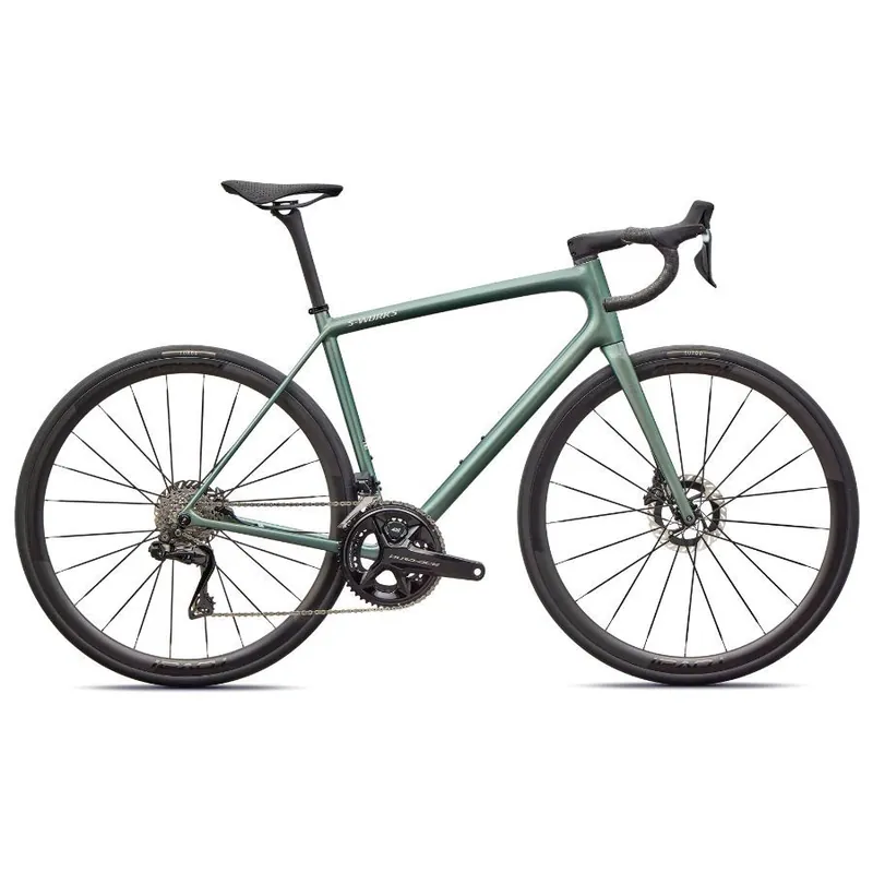 Spedito Oggi Specialized Aethos 2 s-works disc di2 verde fiordo