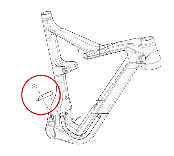 Cannondale K11001 Parafango posteriore scalpel Di Tendenza
