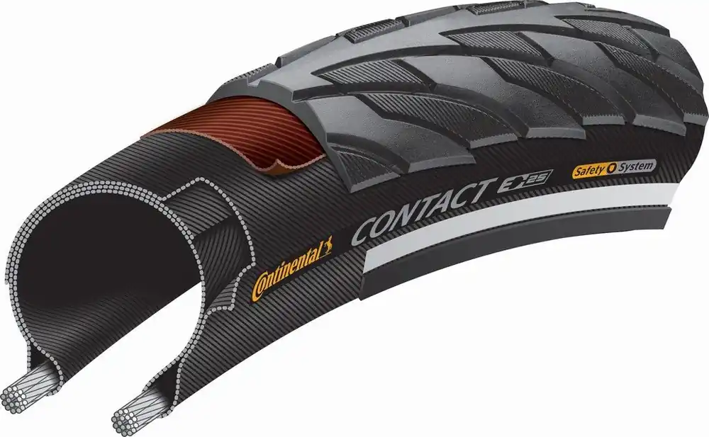 Copertone Continental Contact 28‘‘x1.75‘‘ 700x47C 47-622 nero Saldi