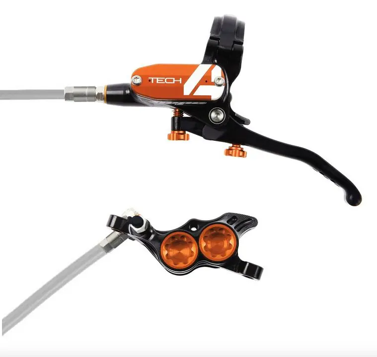 A Buon Prezzo Impianto frenante Hope Tech 4 E4 Braided Nero/Arancione