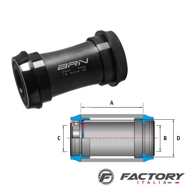 Prezzo Scontato Movimento centrale press Fit BRN Ø24×24 – Ø42