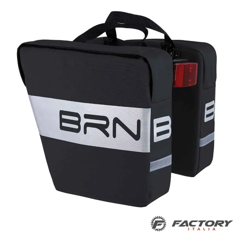 Borse bicicletta posteriore BRN reflective nere Acquista Ora