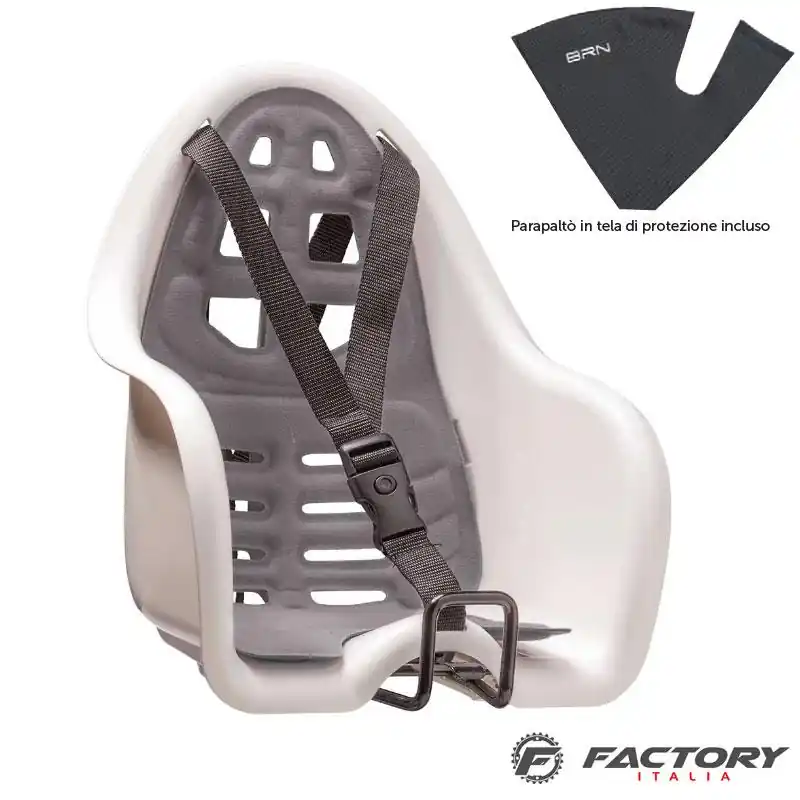 Ultima Occasione Seggiolino bici anteriore BRN ufo bianco – grigio
