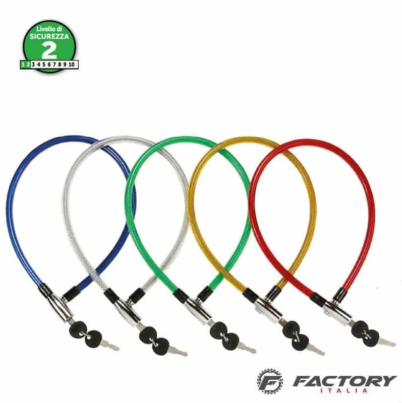 Lucchetto bici a cavo BRN colori assortiti Offerta