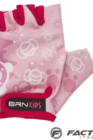 Guanti bici bambino BRN Ted Pink Professionale