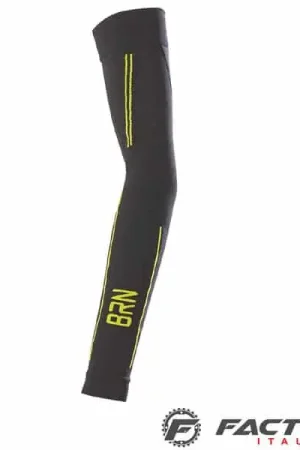 Super Prezzo Manicotti ciclismo invernali BRN neri giallo fluo