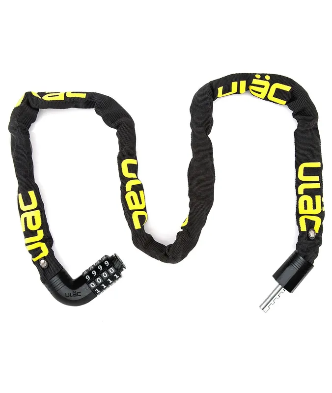 Quantità Limitata Lucchetto a catena Ulac Steel Kombat con combinazione nero