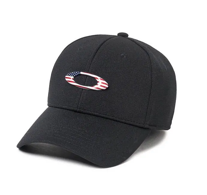 A Buon Prezzo Cappellino Oakley Tincan nero/bandiera USA