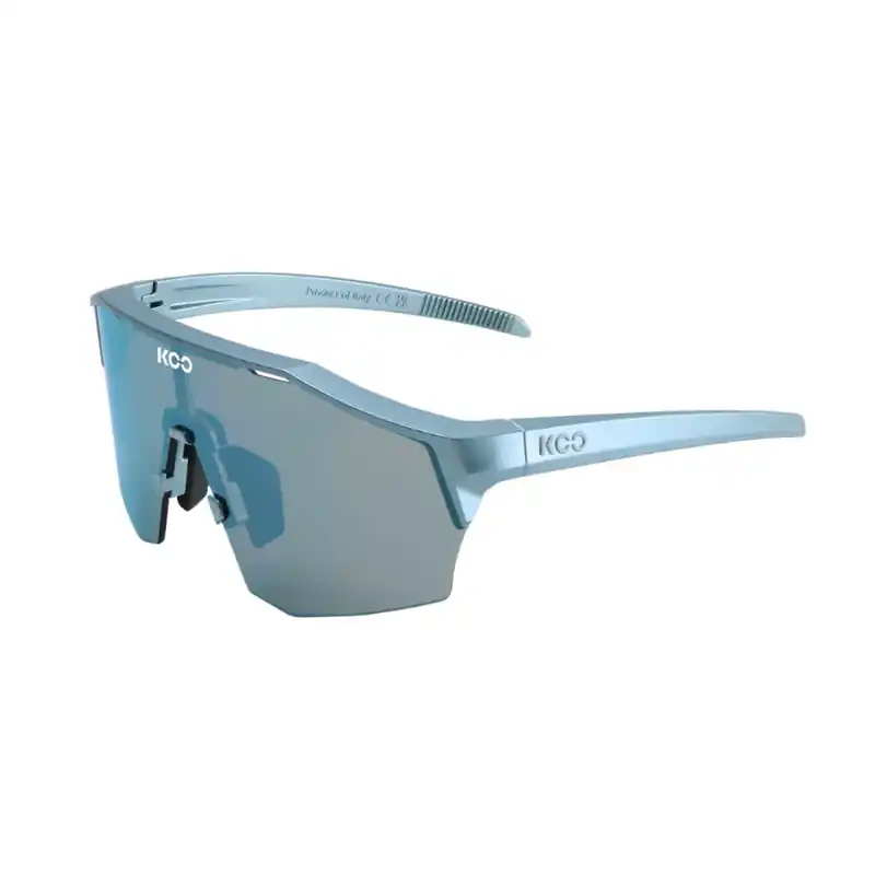 Occhiali Koo Alibi light blu metallic lente super blu mirror Novità