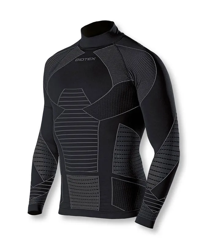 Maglia intimo manica lunga Lupetto icebreak nero/grigio Offerta
