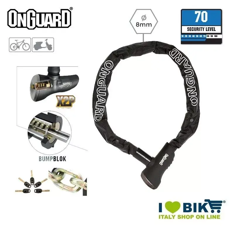 Lucchetto Catena 800x8mm OnGuard Mastiff Platinum Nuovo Arrivo
