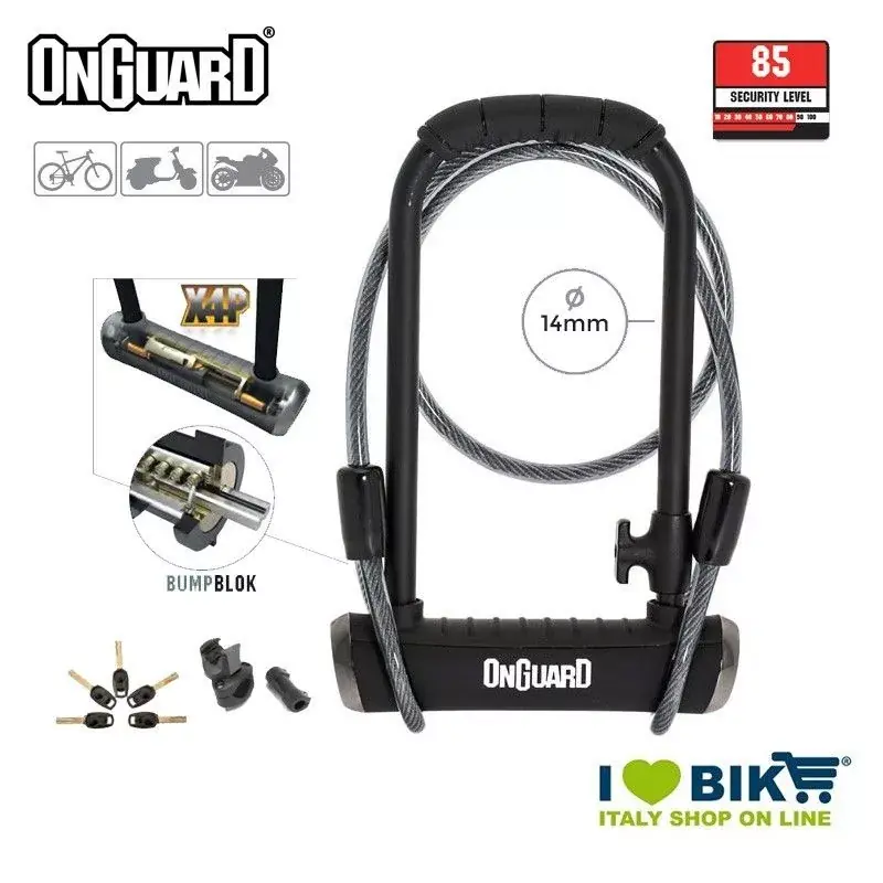 Lucchetto Arco 115x230mm OnGuard Pitbull Platinum Pagamento Sicuro
