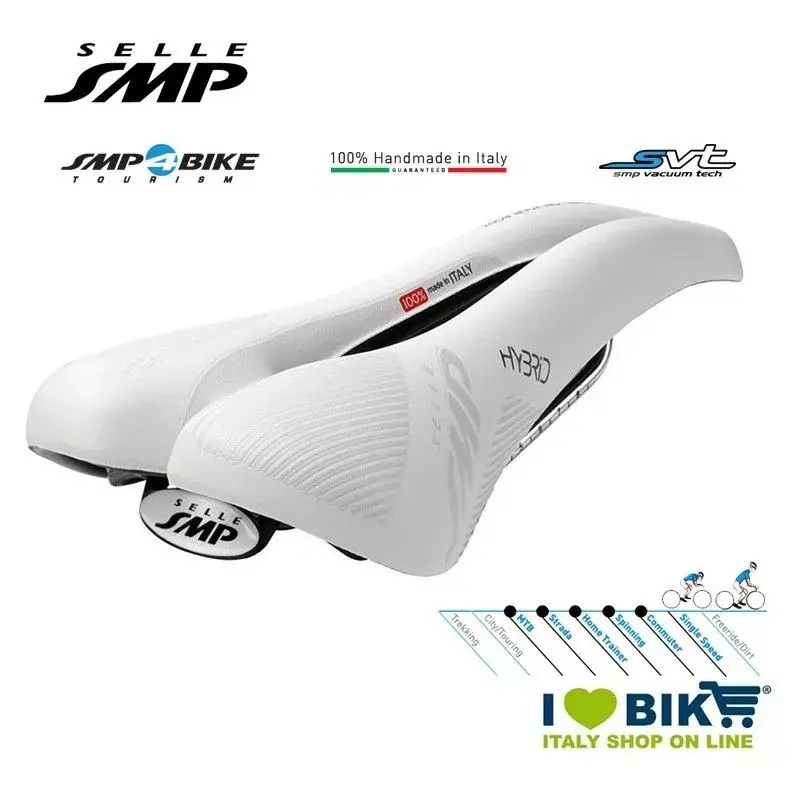 Sella SMP Hybrid - Imbottitura Standard, Bianca Prezzo Scontato