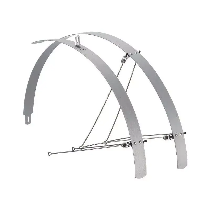 Reso Gratuito Coppia parafanghi Piatti alluminio silver 42mm