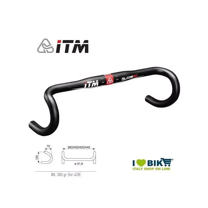 Manubrio Corsa ITM Alcor 80 Nero 400 mm Compra Online