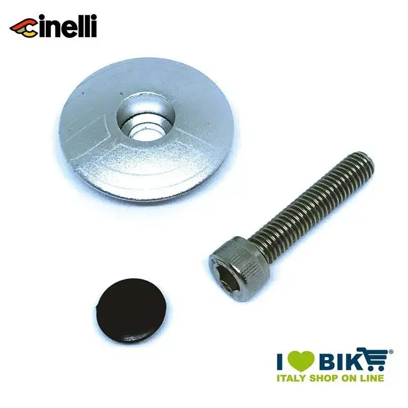 Tappi forcella 1 1/8 32mm in lega di alluminio, argento Non Perdere