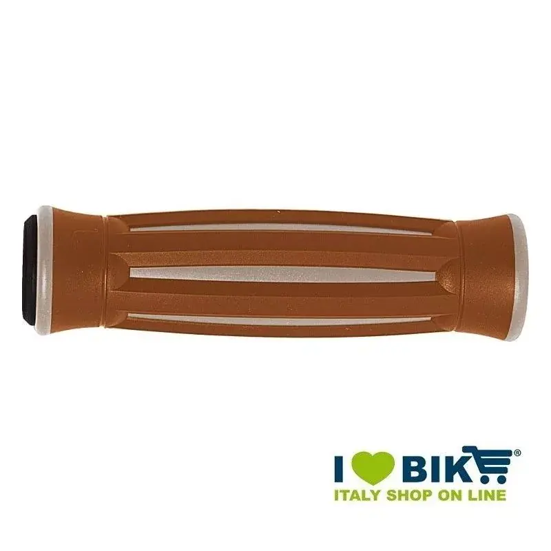 Coppia manopole BRN America crema e marrone 130 MM Super Prezzo