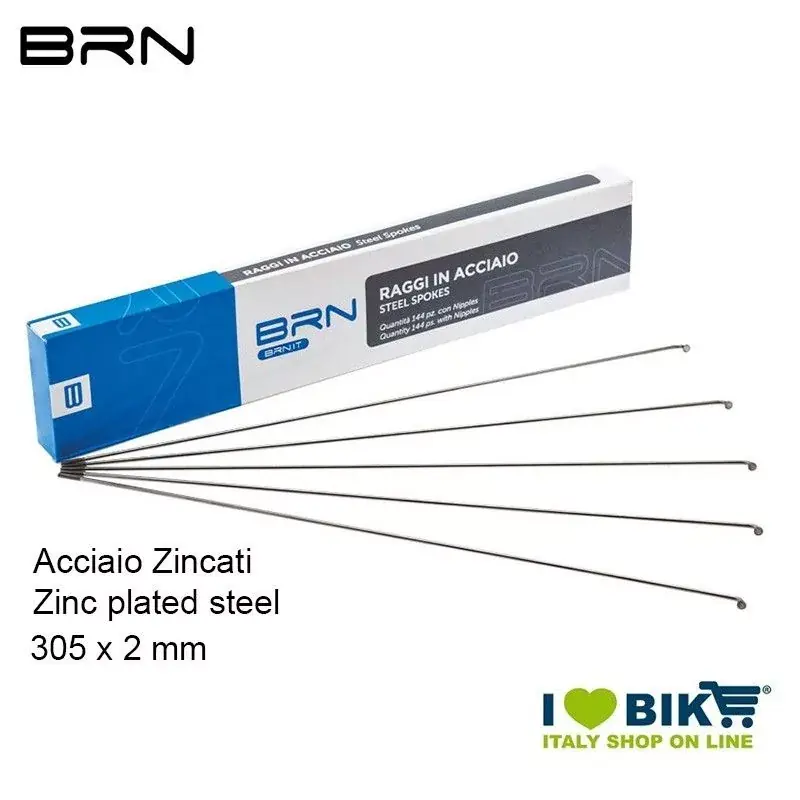Raggi con nipples 305 x 2 mm, 144 Pz. Prezzo Scontato