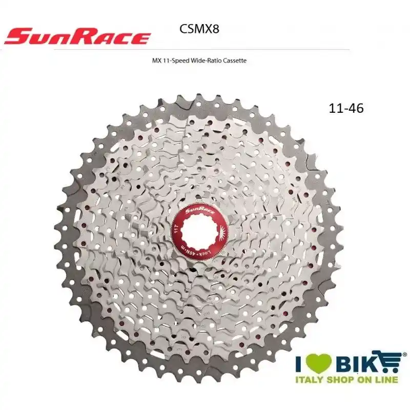 Pacco Pignoni 11 V 11-46 Sunrace Light Silver MX8 Must-Have
