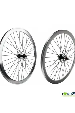 Ruote Fixed 28 36 raggi Mozzi con sfere colore Silver Naturale Solo Oggi
