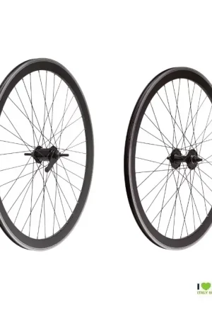 Ruote Fixed Contropedale 28 36 raggi Mozzi su cuscinetti colore nero Super Prezzo