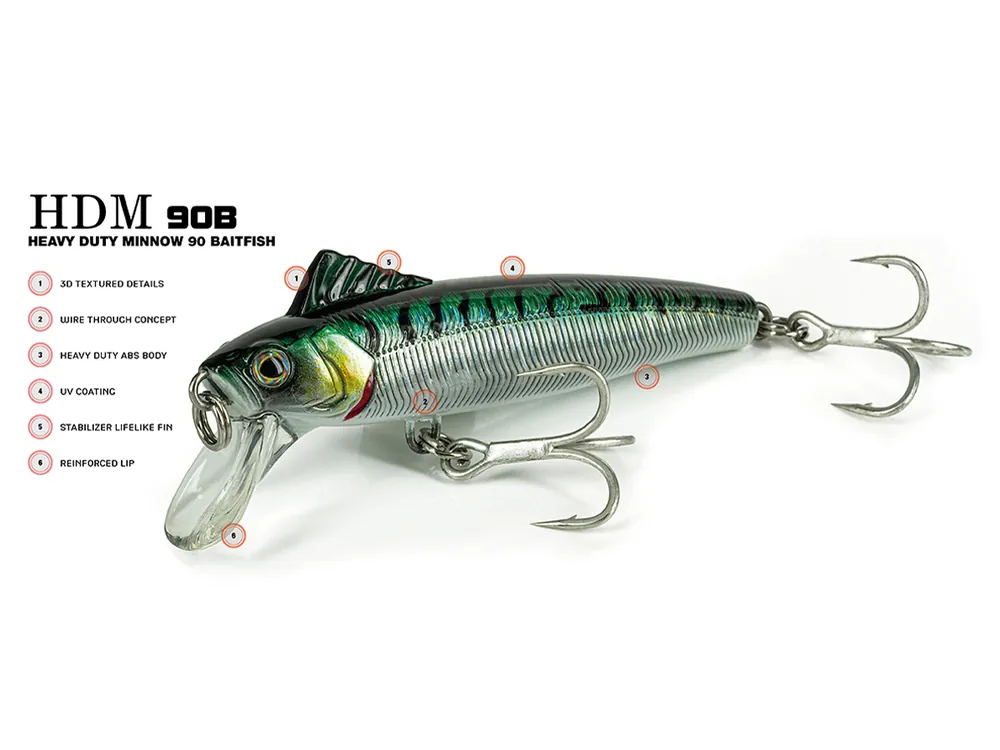 Molix Esche HDM 90B Heavy Duty Minnow 90 Baitfish Offerta Limitata