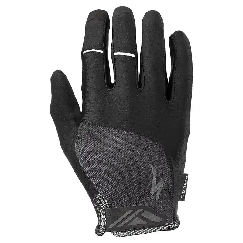 Super Prezzo Specialized Body Geometry Dual Gel Long Gloves - Black